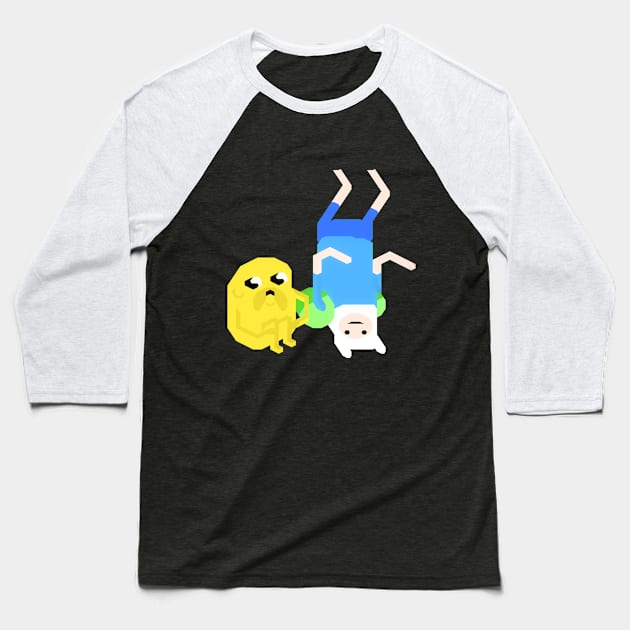 Finn & Jake - Adventure Time Baseball T-Shirt by zody